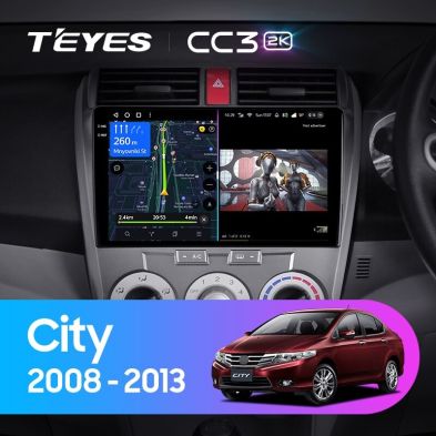 Штатная магнитола Teyes CC3 2K 360 6/128 Honda City (2008-2013)