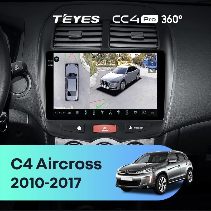 Штатная магнитола Teyes CC4 Pro 360 8/128 Citroen C4 Aircross (2010-2017) Тип-A