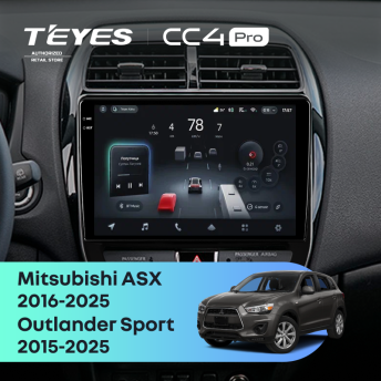Штатная магнитола Teyes CC4 Pro 12/256 Mitsubishi ASX (2016-2025) F2