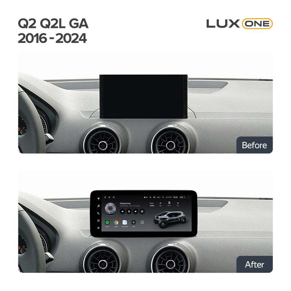 Переходная рамка Audi Q2 Q2L GA (2016-2024) (12,3")