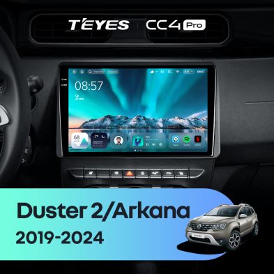 Штатная магнитола Teyes CC4 Pro 12/256 Renault Duster HM 2 (2020-2023) F1