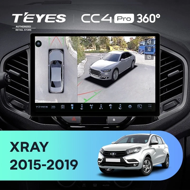 Штатная магнитола Teyes CC4 Pro 360 12/256 Lada Xray (2015-2022) (13")