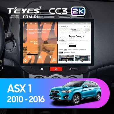 Штатная магнитола Teyes CC3 2K 4/64 Mitsubishi ASX 1 (2010-2016) Тип-A (11")