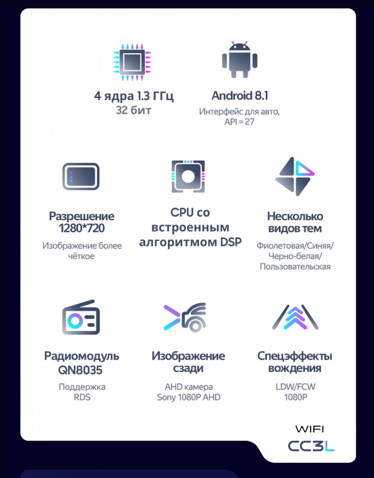 Штатная магнитола Teyes CC3L WiFi 2/32 Mitsubishi Delica D2 (2015-2020)