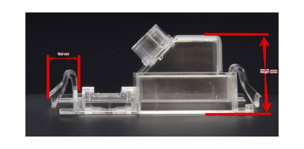 Адаптер под заднюю камеру в подсветку номера Hyundai Solaris 2012 + хэтч, Kia Rio хэтч.