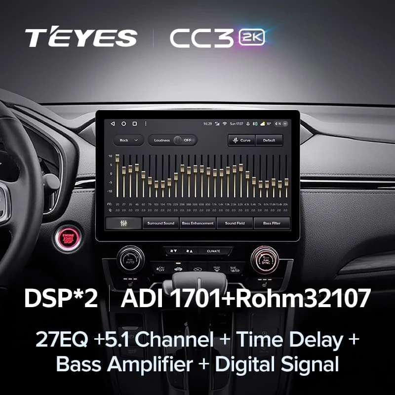 Штатная магнитола Teyes CC3 2K 6/128 Lada Vesta Cross Sport (2015-2022) F1 (11")