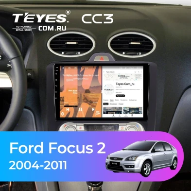 Штатная магнитола Teyes CC3 4/32 Ford Focus 2 (2004-2011) (черная) F2