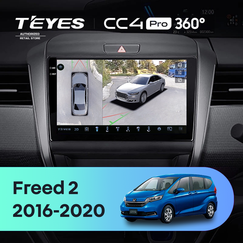 Штатная магнитола Teyes CC4 Pro 360 8/128 Honda Freed 2 (2016-2020)