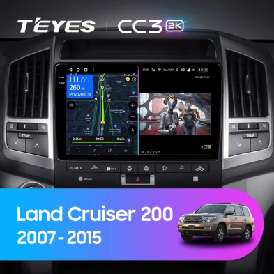 Штатная магнитола Teyes CC3 2K 4/64 Toyota Land Cruiser 11 200 (2007-2015) F3 Тип-C