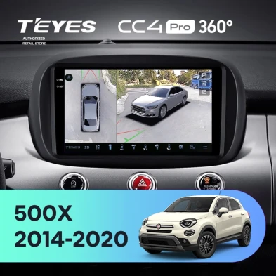 Штатная магнитола Teyes CC4 Pro 360 12/256 Fiat 500X (2014-2020)