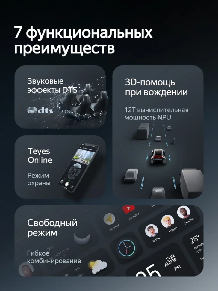 Штатная магнитола Teyes CC4 Pro 8/128 Fiat Freemont (2011-2016)
