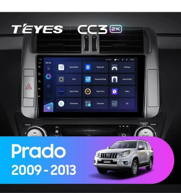 Штатная магнитола Teyes CC3 2K 360 6/128 Toyota Land Cruiser Prado 150 (2009-2013) F2 Тип-B