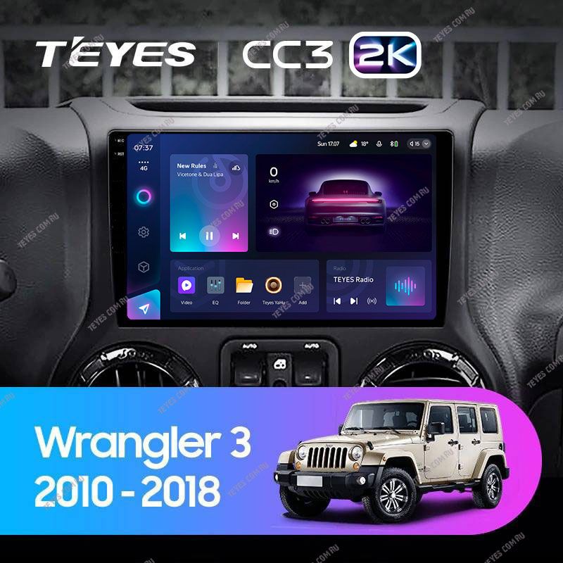 Штатная магнитола Teyes CC3 2K 6/128 Jeep Wrangler 3 JK (2010-2017) L14