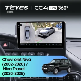 Штатная магнитола Teyes CC4 Pro 360 12/256 Chevrolet Niva (2002-2020)