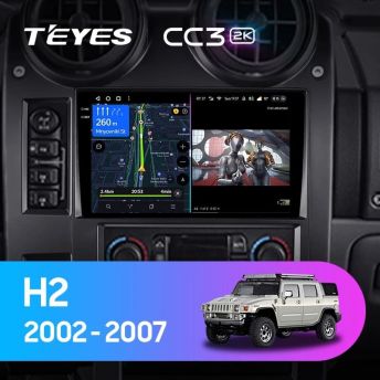 Штатная магнитола Teyes CC3 2K 4/32 Hummer H2 E85 (2002-2007)