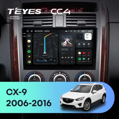 Штатная магнитола Teyes CC4 8/128 Mazda CX-9 TB (2006-2016)