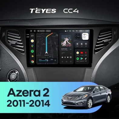 Штатная магнитола Teyes CC4 6/64 Hyundai Azera 2 (2011-2014) F2