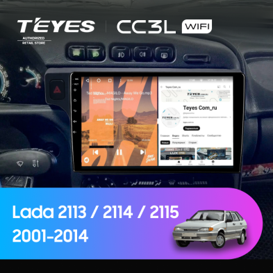 Штатная магнитола Teyes CC3L WiFi 2/32 Lada 2113 (2001-2014) F1