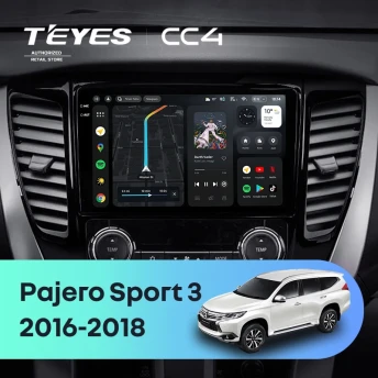 Штатная магнитола Teyes CC4 8/128 Mitsubishi Pajero Sport 3 (2016-2018)