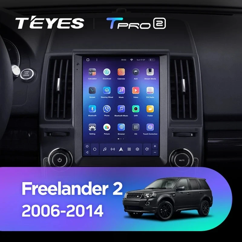 Штатная магнитола Tesla style Teyes TPRO 2 3/32 Land Rover Freelander 2 (2006-2012) Тип-B