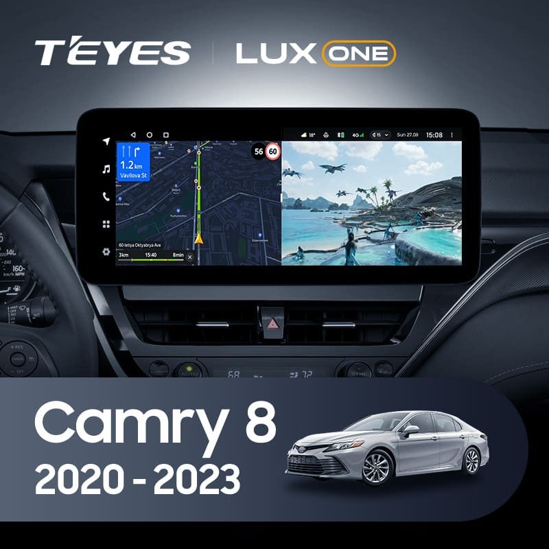 Штатная магнитола Teyes LUX ONE 360 6/128 Toyota Camry 8 XV70 (2020-2023)