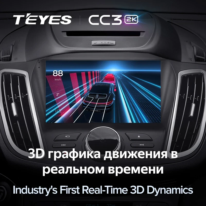 Штатная магнитола Teyes CC3 2K 4/32 Ford Escape 3 (2012-2019) Тип-B