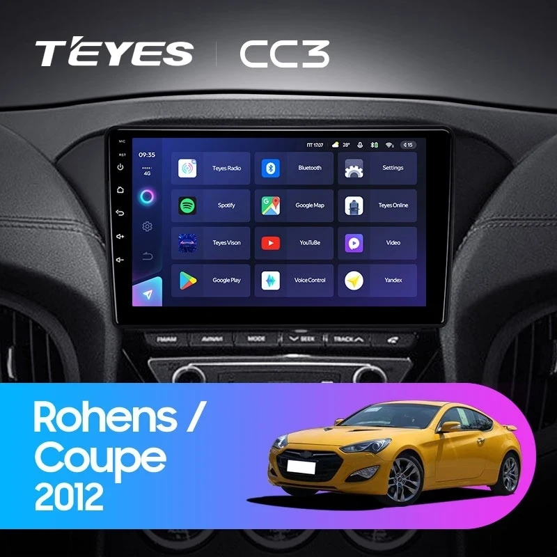 Штатная магнитола Teyes CC3 4/32 Hyundai Rohens Coupe 2012+ F3