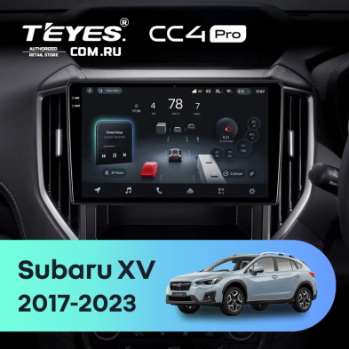 Штатная магнитола Teyes CC4 Pro 8/128 Subaru XV (2017-2023)