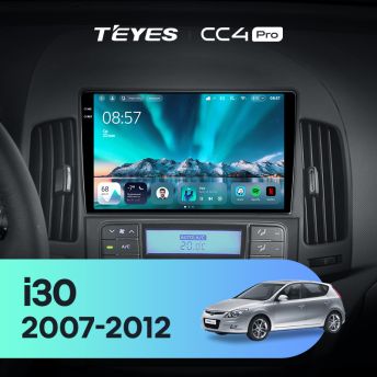 Штатная магнитола Teyes CC4 Pro 12/256 Hyundai i30 1 FD (2007-2012) F1