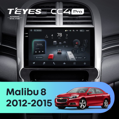 Штатная магнитола Teyes CC4 Pro 12/256 Chevrolet Malibu 8 (2012-2015)