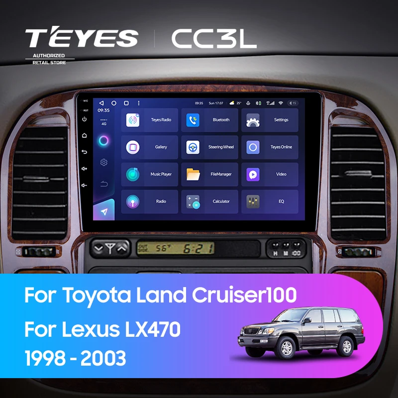 Штатная магнитола Teyes CC3L 4/32 Toyota Land Cruiser 100 (1998-2003) F3