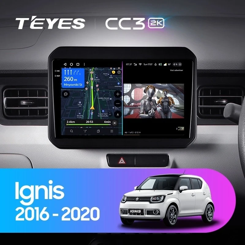 Штатная магнитола Teyes CC3 2K 6/128 Suzuki Ignis (2016-2020)
