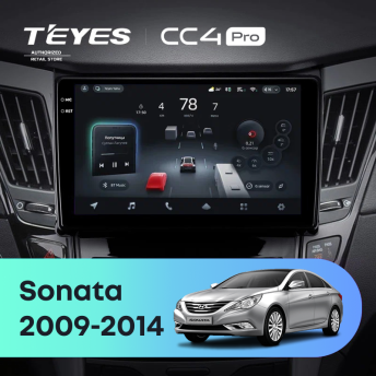 Штатная магнитола Teyes CC4 Pro 8/128 Hyundai Sonata 6 YF (2009-2014) Тип-B