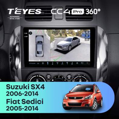 Штатная магнитола Teyes CC4 Pro 360 12/256 Suzuki SX4 1 (2006-2014)