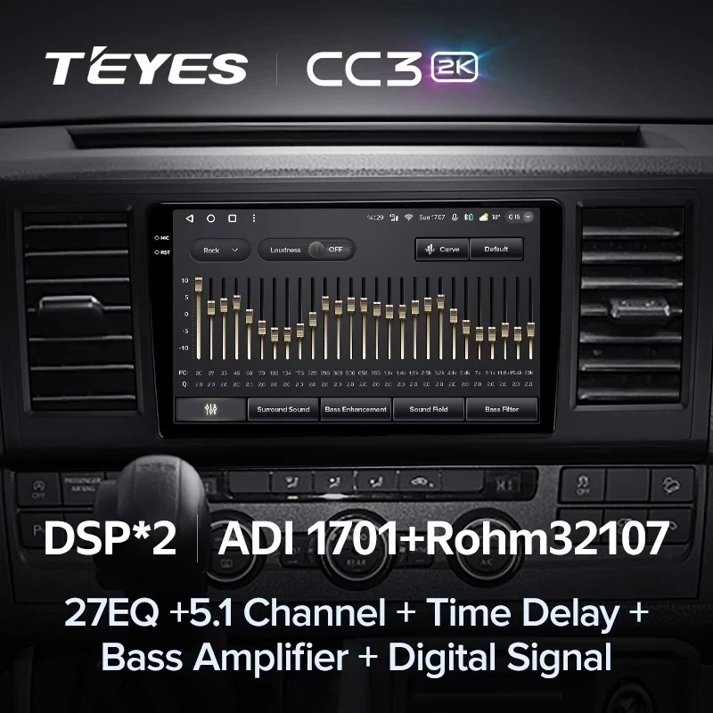 Штатная магнитола Teyes CC3 2K 4/32 Volkswagen Caravelle T6 2020+