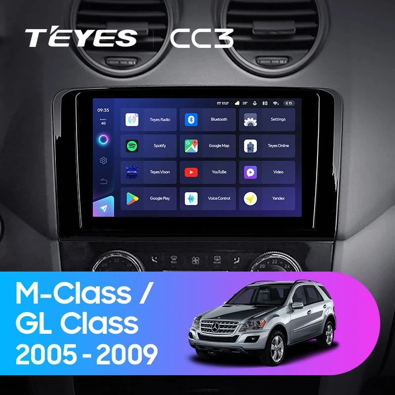 Штатная магнитола Teyes CC3 4/32 Mercedes-Benz ML-Class (2005-2009) F1