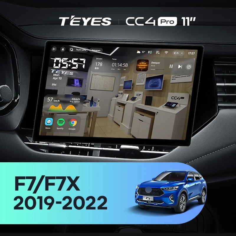 Штатная магнитола Teyes CC4 Pro 12/256 Haval F7 F7X (2019-2022) (11")