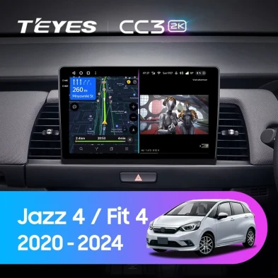 Штатная магнитола Teyes CC3 2K 6/128 Honda Jazz 4 (2020-2024) Тип-A Правый руль