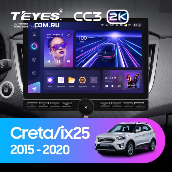 Штатная магнитола Teyes CC3 2K 6/128 Hyundai Creta (2015-2020) (13" с кнопками)