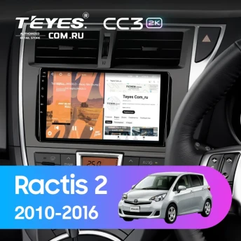 Штатная магнитола Teyes CC3 2K 6/128 Toyota Ractis 2 (2010-2016)