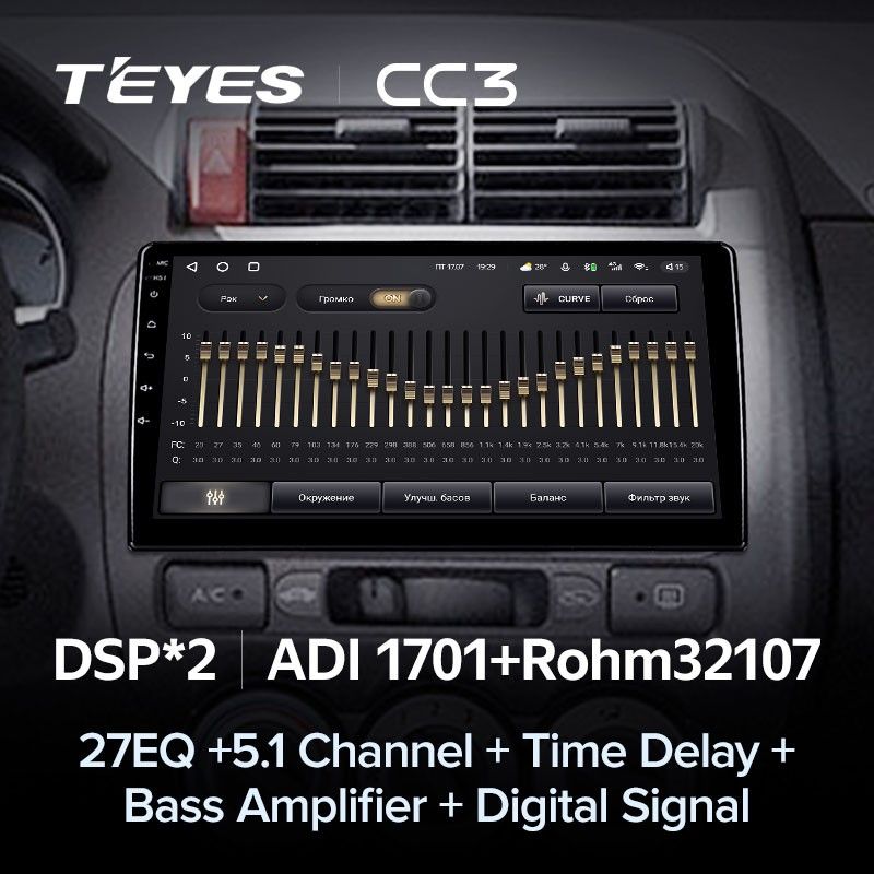 Штатная магнитола Teyes CC3 4/32 Honda Jazz 1 (2001-2009)