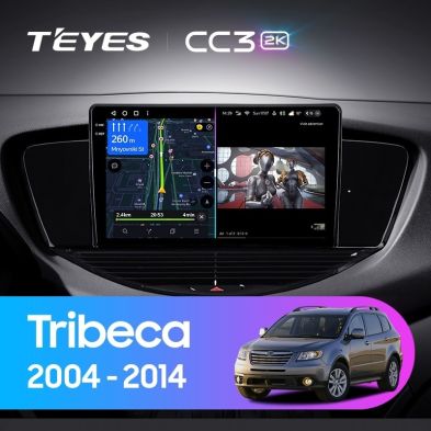 Штатная магнитола Teyes CC3 2K 360 6/128 Subaru Tribeca WX W10 (2004-2014)