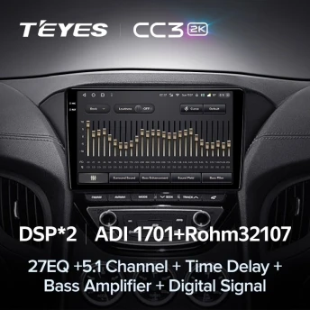 Штатная магнитола Teyes CC3 2K 6/128 Hyundai Rohens Coupe 2012+ F3