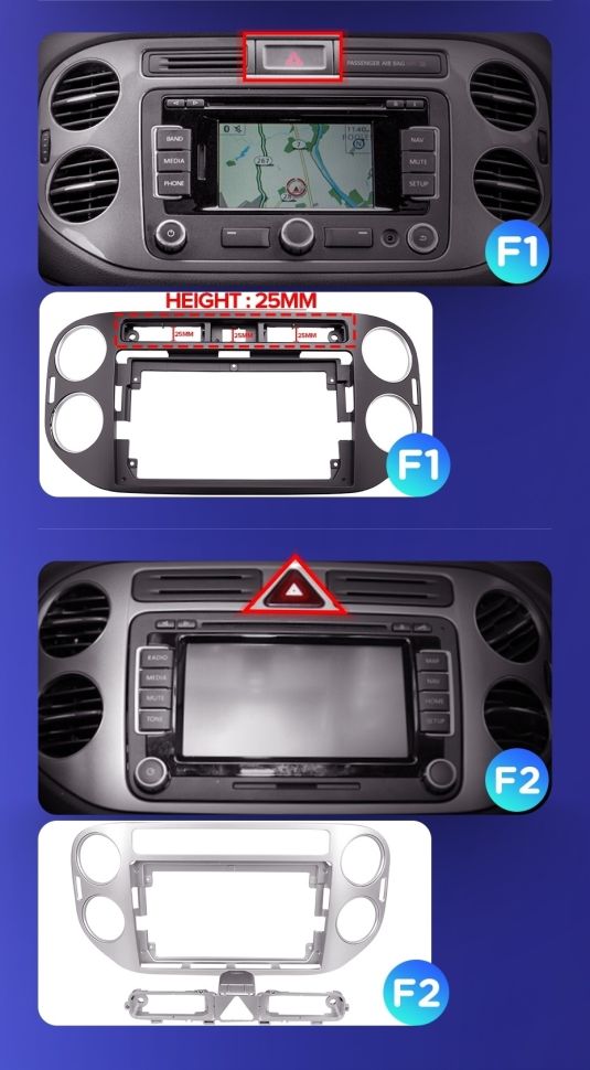 Штатная магнитола Teyes CC3L 4/32 Volkswagen Tiguan 1 NF (2006-2017) F2