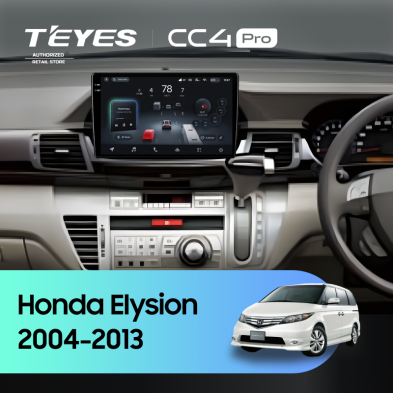 Штатная магнитола Teyes CC4 Pro 12/256 Honda Elysion (2004-2013)
