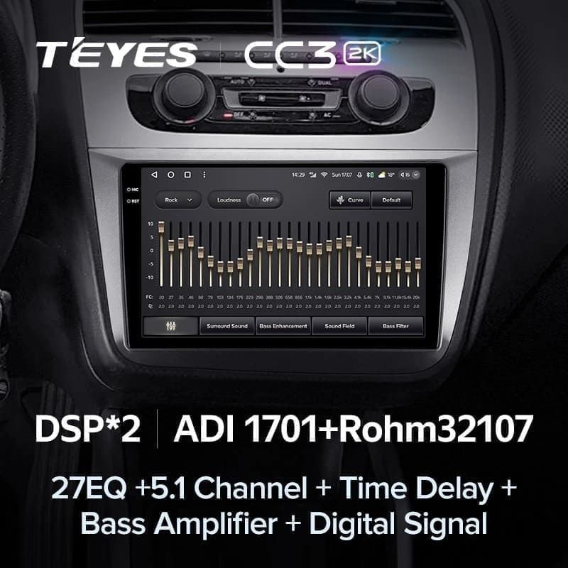 Штатная магнитола Teyes CC3 2K 360 6/128 Skoda Praktik (2007-2015)