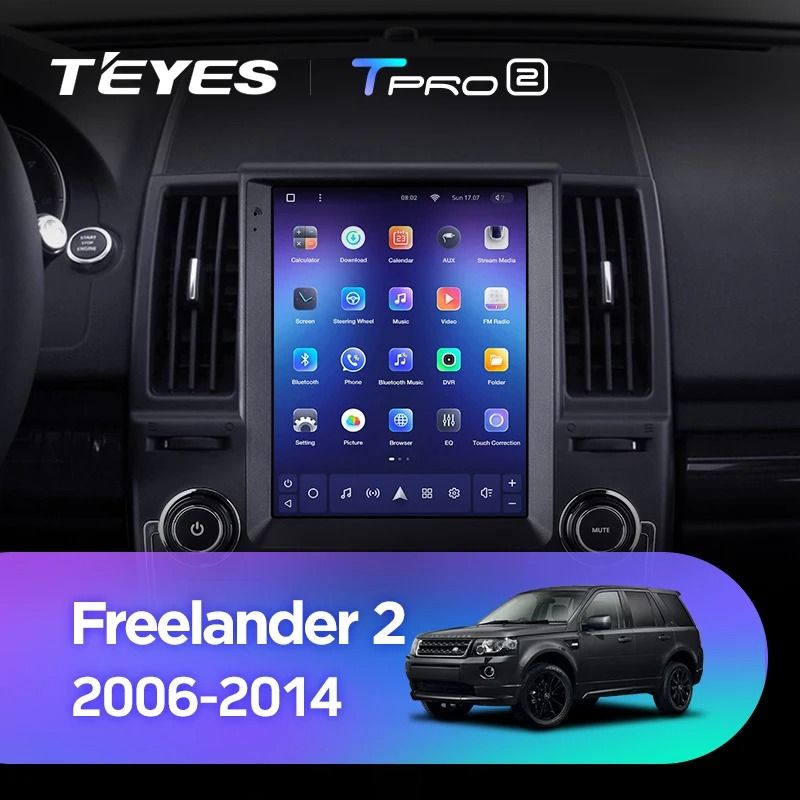 Штатная магнитола Tesla style Teyes TPRO 2 4/64 Land Rover Freelander 2 (2006-2012) Тип-B