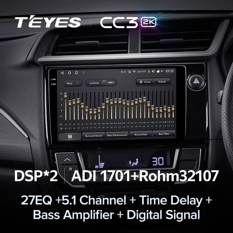 Штатная магнитола Teyes CC3 2K 360 6/128 Honda BRV (2015-2019) Правый руль