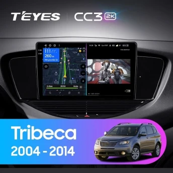 Штатная магнитола Teyes CC3 2K 6/128 Subaru Tribeca WX W10 (2004-2014)