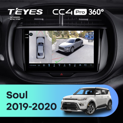 Штатная магнитола Teyes CC4 Pro 360 12/256 Kia Soul (2019-2020)